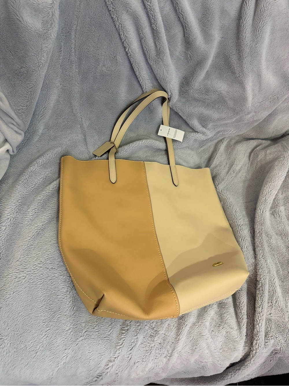 Coach North Nomad Leather Tote Color block colorblock New NWT